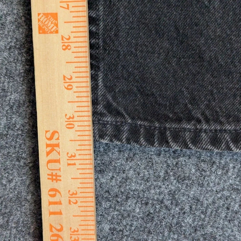 Eddie Bauer Mens 36x32 Faded Black Denim Jeans Made in USA 100% Cotton Vintage